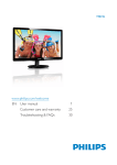 Philips LCD monitor with LED backlight 190V4LSU