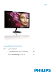 Philips LCD monitor 247E4LHSB