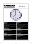 König KN-CL20 wall clock