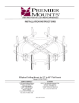 Premier Mounts ECM-3763Q flat panel ceiling mount