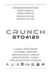 Crunch GTO4120 audio amplifier