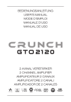 Crunch GTO2120 audio amplifier