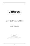 Asrock Z77 Extreme6/TB4