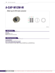 Moxa A-CAP-M12M-M wire connector