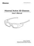 Hisense FPS3D02 stereoscopic 3D glasses