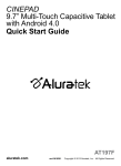 Aluratek CINEPAD 9.7 4GB Black, Silver