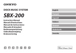 ONKYO SBX-200 docking speaker