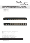 StarTech.com 8 Port USB KVM Switch Module for 1UCABCONS/17/19