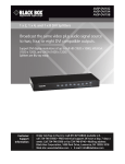 Black Box AVSP-DVI1X4 video splitter