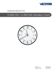 Valcom Wireless Analog Clocks