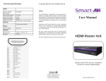 Smart-AVI HDR4X4 video switch