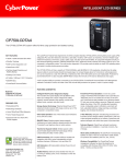 CyberPower CP750LCDTAA uninterruptible power supply (UPS)