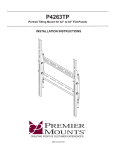 Premier Mounts P4263TP flat panel wall mount