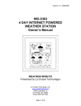 La Crosse Technology WD-3302U-MF-WAL weather station