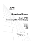 APC SMX1500RMI2UNC + WBEXTWAR3YR-SP-04 uninterruptible power supply (UPS)