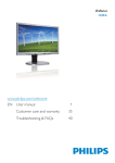 Philips Brilliance LCD monitor, LED backlight 220B4LPCS