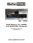 Gefen GEF-HDFST-848-4ELR video switch