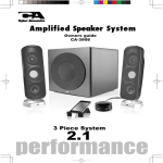 Cyber Acoustics CA-3908 speaker set