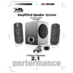 Cyber Acoustics CA-3810 speaker set
