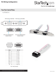 StarTech.com 2 Port 16in DB9 Serial Port Bracket to 10 Pin Header