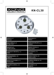 König KN-CL30 wall clock