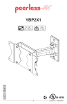 Peerless YBP2X1 flat panel wall mount