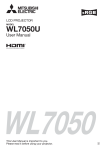 Mitsubishi Electric WL7050U data projector