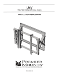 Premier LMV flat panel wall mount