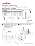Peerless HL4UN-002-Q10 flat panel desk mount