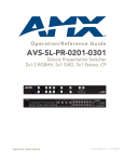 AMX AVS-SL-PR-0201-0301