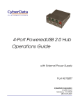 CyberData Systems PoweredUSB 4-Port 2.0 Hub