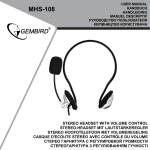 Gembird MHS-108 headset