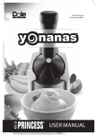 Princess Yonanas Healthy Ice Cream Maker