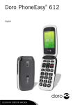 Doro PhoneEasy 612 103g Black, White