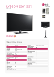 LG 26LV550N 26" Full HD Black LED TV