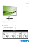 Philips Brilliance LCD monitor, LED backlight 241P4LRYEB