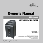 Royal Sovereign AFX-908N paper shredder