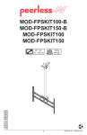 Peerless MOD-FPSKIT100 flat panel ceiling mount