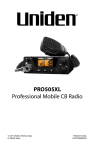 Uniden PRO505XL two-way radio