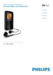 Philips GoGear MP3 video player SA3VBE08KC