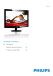 Philips LCD monitor with LED backlight 220V3LAB