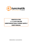 Tuncmatik Newtech PRO Rack
