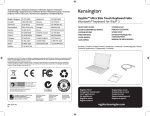 Kensington KeyLite Ultra Slim Touch Keyboard Folio