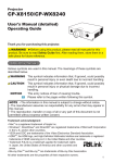 Hitachi CP-WX8240 data projector