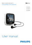Philips GoGear MP3 player SA3SPK04W