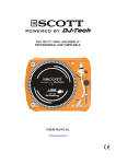 SCOTT DJX 100 TT DJ mixer