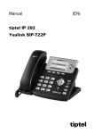 Tiptel IP 282 LCD Wired handset Black, Silver
