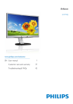 Philips Brilliance LCD monitor, LED backlight 241P4QPYES