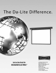 Da-Lite Designer Electrol, 175 x 234 cm