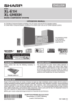 Sharp XL-E1H home audio set